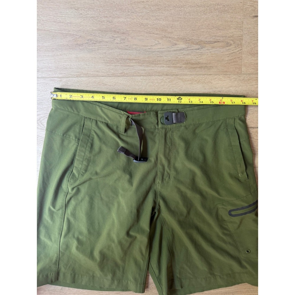 The North Face Mens Army Green Hiking Shorts Integrated Belt Cargo Pocket 36/38 - Picture 7 of 8